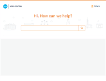 Tablet Screenshot of help.xero.com